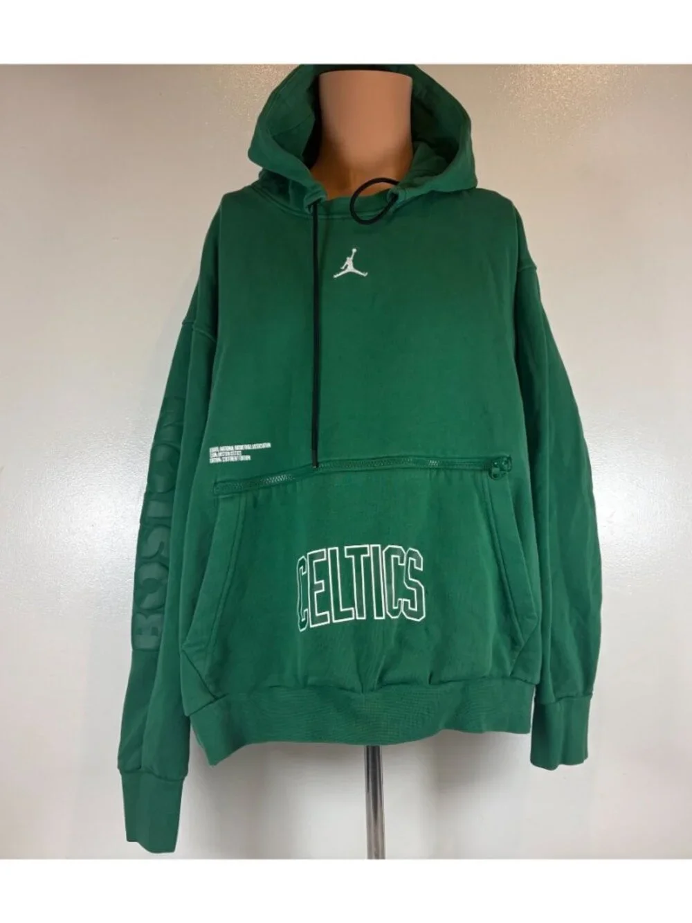 Boston Celtics Courtside Hoodie Sweatshirt Mens Size 2XL Jordan Brand NBA